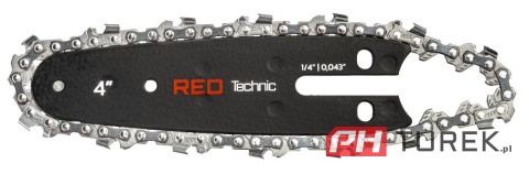 Prowadnica + 2x łańcuch 4" cali do piły pilarki akumulatorowej 1/4 14 ogniw