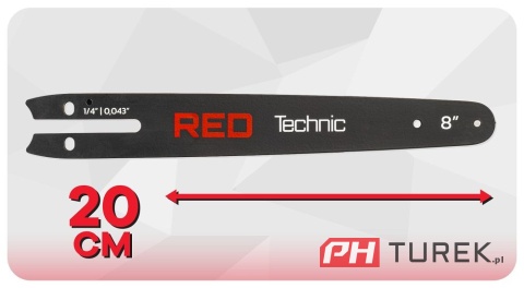 Prowadnica + 2x łańcuch 8" cali do piły pilarki akumulatorowej 1/4 23 ogniw