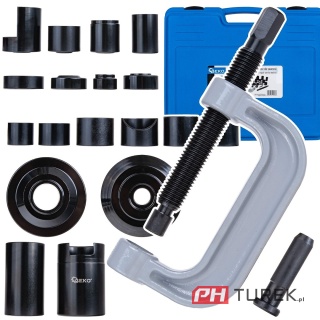 Przyrząd do ściągania sworzni tulei - prasa śrubowa ściągacz przegubów 21el