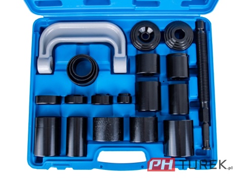 Przyrząd do ściągania sworzni tulei - prasa śrubowa ściągacz przegubów 21el