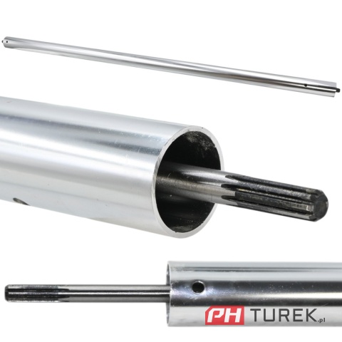 Rura napędu z wałkiem i tulejkami TT-BC520-2 NAC 28mm 74cm wałek 8mm 9 frez