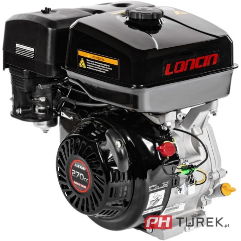 Silnik Loncin G270F-A wał poziomy 25 mm / 60 mm TYP A 6 kW 270 cm3 OHV 6L