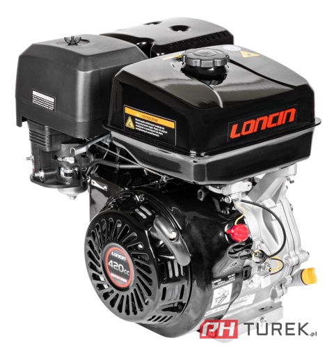 Silnik Loncin G390F-A wał poziomy 25 mm / 60 mm 8,2 kW 11.15 KM 420cm2 cc
