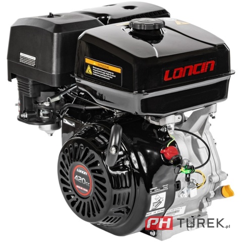Silnik Loncin G420F-A wał poziomy 25 mm / 60 mm 9 kW 15 KM 420 cm3 EURO 5