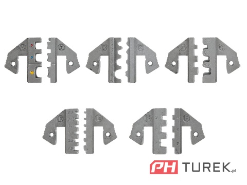 Zaciskarka do końcówek konektorowych kabli + kpl. 5 matryc GEKO