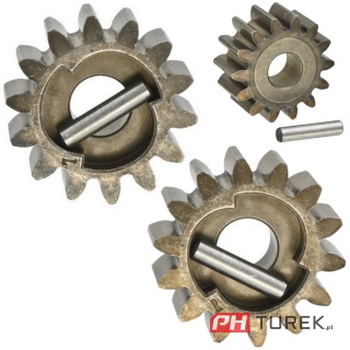Zębatka napędu kosiarki 14 zębów na oś 12.7mm zestaw Everest