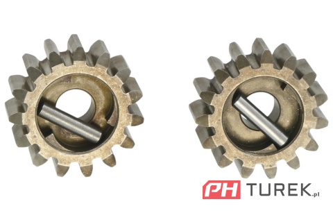 Zębatka napędu kosiarki 15 zębów na oś 12mm zestaw everest