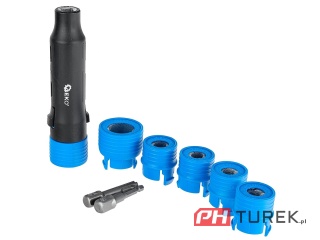 Zestaw szczotek do czyszczenia śrub i szpilek szczotki adaptery 9el.