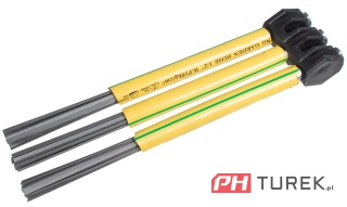 Zestaw wkładów 12 szczotek + talerz linka stal odchwaszczarka CEDSC02 SC02