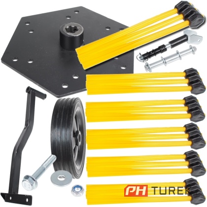 Zestaw wkładów 18 szczotek + talerz włókno odchwaszczarka CEDSC02 SC02