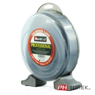 Żyłka tnąca okrągła 2,4 mm / 86 m ZBROJONA kosy DUAL-CUT wzmacniana linka