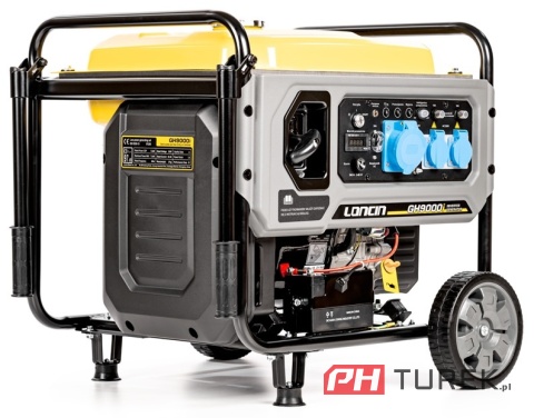 Agregat inwerterowy Loncin GH9000I ramowy 7,5 kW 420cm3 2x gniazdo230V