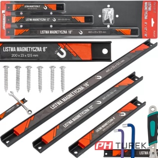 Zestaw listw magnetycznych 3x listwa magnetyczna na narzędzia magnes