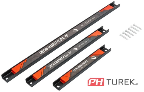 Zestaw listw magnetycznych 3x listwa magnetyczna na narzędzia magnes