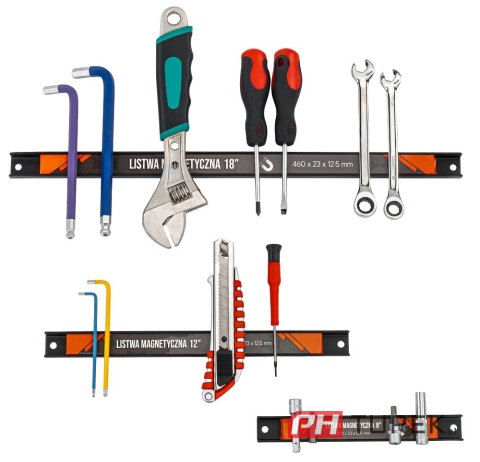 Zestaw listw magnetycznych 3x listwa magnetyczna na narzędzia magnes