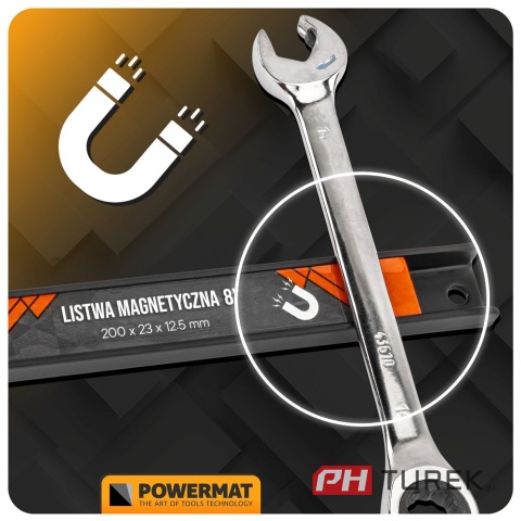 Zestaw listw magnetycznych 3x listwa magnetyczna na narzędzia magnes