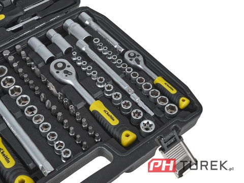 Komplet kluczy nasadowych walizka 216 elementów 1/4" 3/8" 1/2" stal CRV