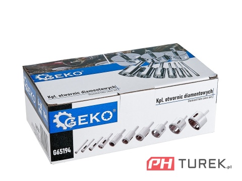 Komplet wierteł koronowych diamentowych do gresu 6 - 68 mm 10 elementów