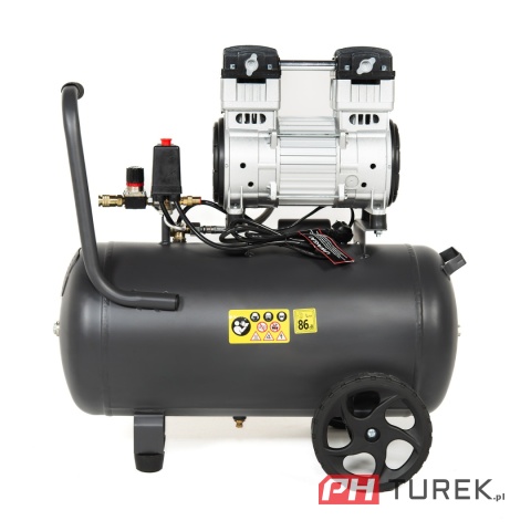 Kompresor bezolejowy NAC OF-SL-50-1.5-IN 245 l/min 1500W 8bar 50l z kółkami