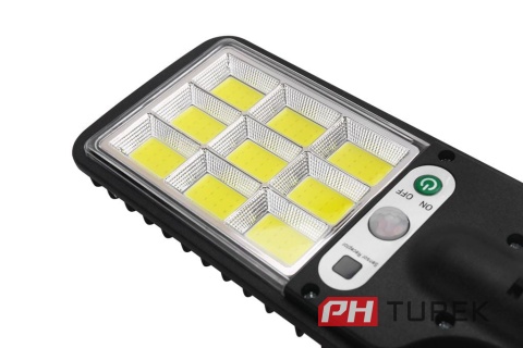 Lampa solarna uliczna mocna 290 W 5000 lm zasilanie bateryjne, solarne