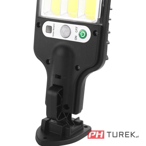 Lampa solarna uliczna mocna 290 W 5000 lm zasilanie bateryjne, solarne