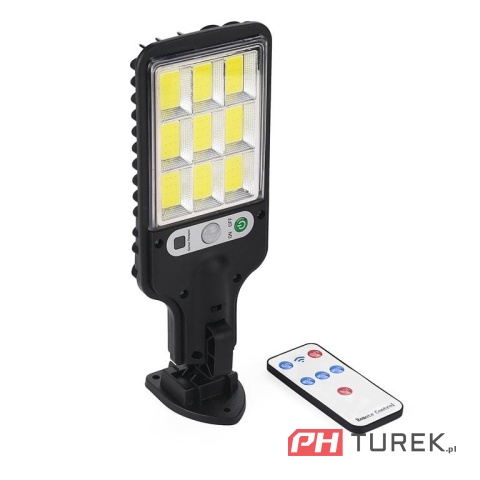 Lampa solarna uliczna mocna 290 W 5000 lm zasilanie bateryjne, solarne