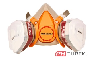 Maska lakiernicza półmaska ochronna przeciwpyłowa + filtry wkłady KD10030