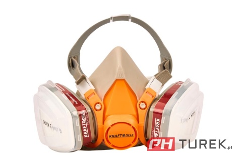 Maska lakiernicza półmaska ochronna przeciwpyłowa + filtry wkłady KD10030