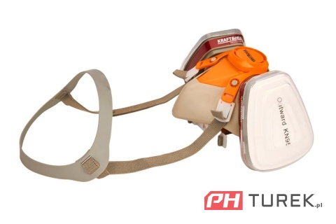 Maska lakiernicza półmaska ochronna przeciwpyłowa + filtry wkłady KD10030