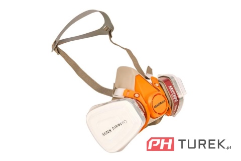 Maska lakiernicza półmaska ochronna przeciwpyłowa + filtry wkłady KD10030