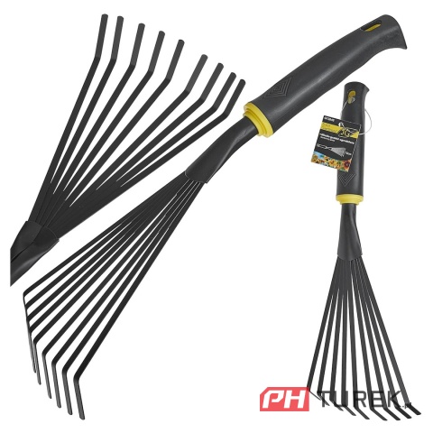 Miotło-grabki ogrodnicze wachlarzowe do grabienia miotełka John Gardener