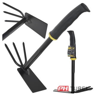 Motyczka ogrodnicza dwustronna z pazurkami motyka ogrodowa trójząb