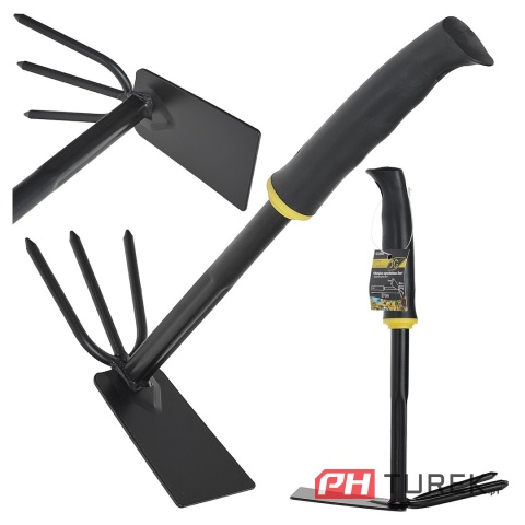 Motyczka ogrodnicza dwustronna z pazurkami motyka ogrodowa trójząb