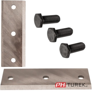 Ostrze tnące Cedrus rozdrabniacz + śruby rębak RB02 nóż RB02PRO