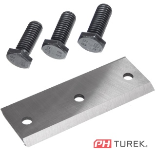 Ostrze tnące + śruby Cedrus nóż do rozdrabniacza rębaka RB02PRO