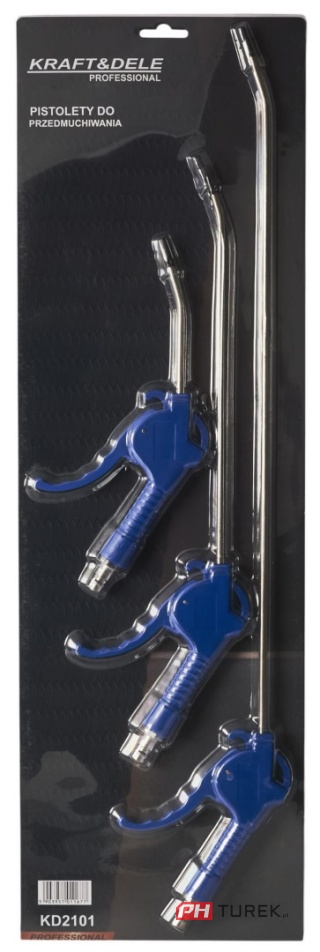 Pistolet do przedmuchiwania 3 szt 100/300/500 mm zestaw do kompresora długi