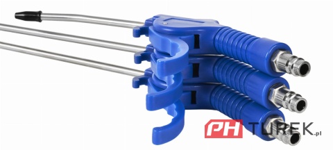 Pistolet do przedmuchiwania 3 szt 100/300/500 mm zestaw do kompresora długi