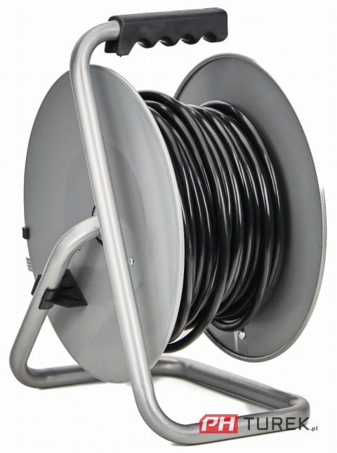 Przedłużacz bębnowy ogrodowy 30m 3x2,5mm2 bęben 4 gniazda metal zewnętrzny