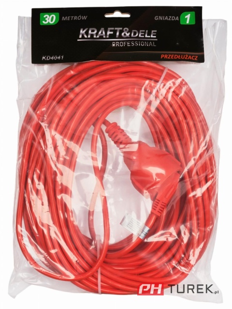 Przedłużacz ogrodowy 3 żyłowy 30m do ogrodu, kosiarki, lampek budowlany