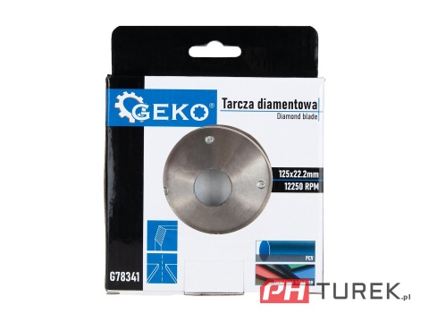 Tarcza diamentowa precyzyjna do cięcia i fazowania rur PCV 125mm