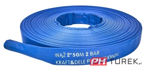 Wąż do wody 2" CAL gumowy do pompy strażacki na metry KD778