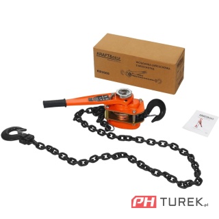 Wciągarka ręczna z grzechotką 3m 3t udźwig 3 tony warsztatowa KD3505