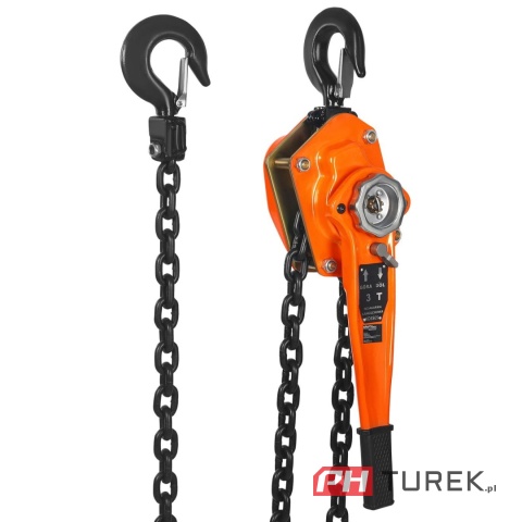 Wciągarka ręczna z grzechotką 3m 3t udźwig 3 tony warsztatowa KD3505