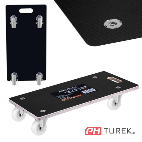Wózek platformowy transportowy magazynowy 400kg 58 x30 cm platforma kd3186