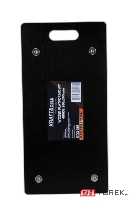 Wózek platformowy transportowy magazynowy 400kg 58 x30 cm platforma kd3186