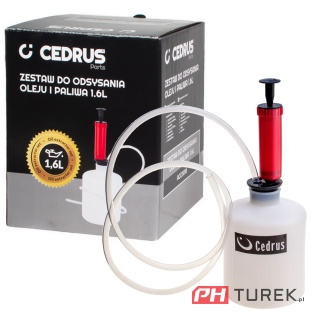 Zestaw do odsysania oleju i paliwa 1.6L odsysarka pompka Cedrus