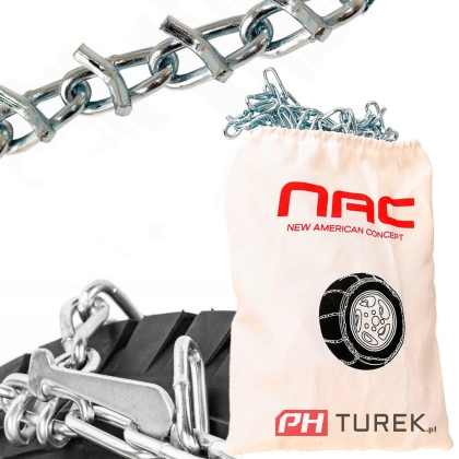 Zestaw łańcuchów NAC śniegowych 2 szt. 18x8.5-8 traktorka odśnieżarki ATV