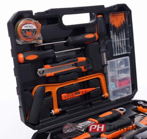Zestaw narzędzi walizka 100el. klucze bity szczypce narzędziowa KD10839