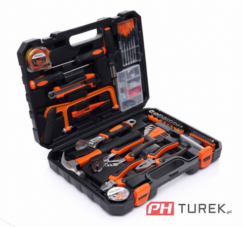 Zestaw narzędzi walizka 100el. klucze bity szczypce narzędziowa KD10839