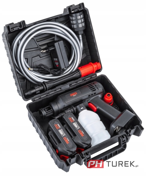 Bezprzewodowa myjka ciśnieniowa akumulatorowa 21V 60bar walizka